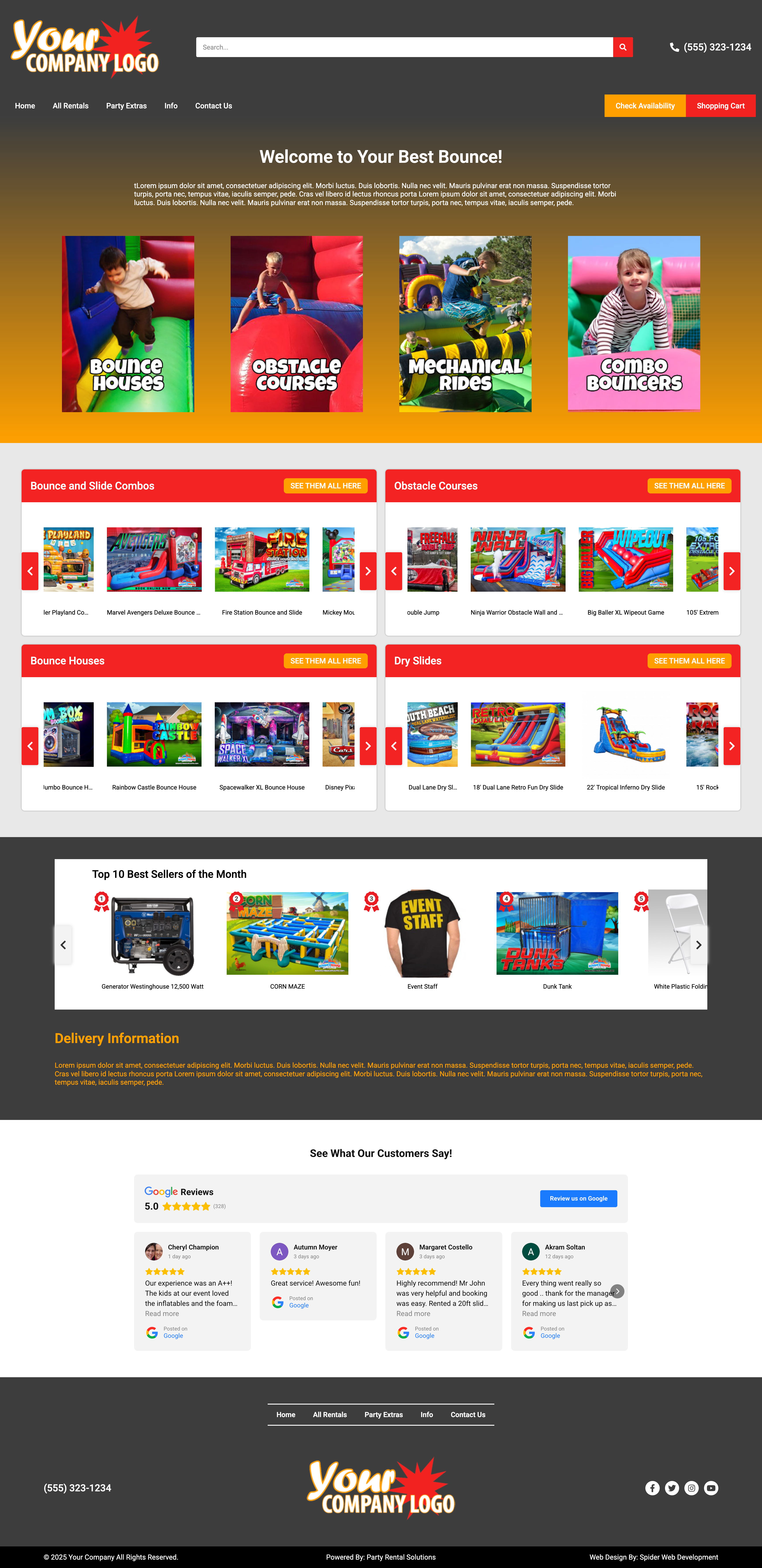 Website Template Design 3